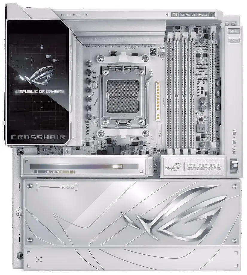 Trafalgar Gaming - Montaje Placa Base ASUS ROG CROSSHAIR X870E GLACIAL Trafalgar Chamberí